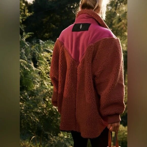 Free People Movement Fall To Rise Fleece Quarter Snap NWOT - Picture 2 of 7